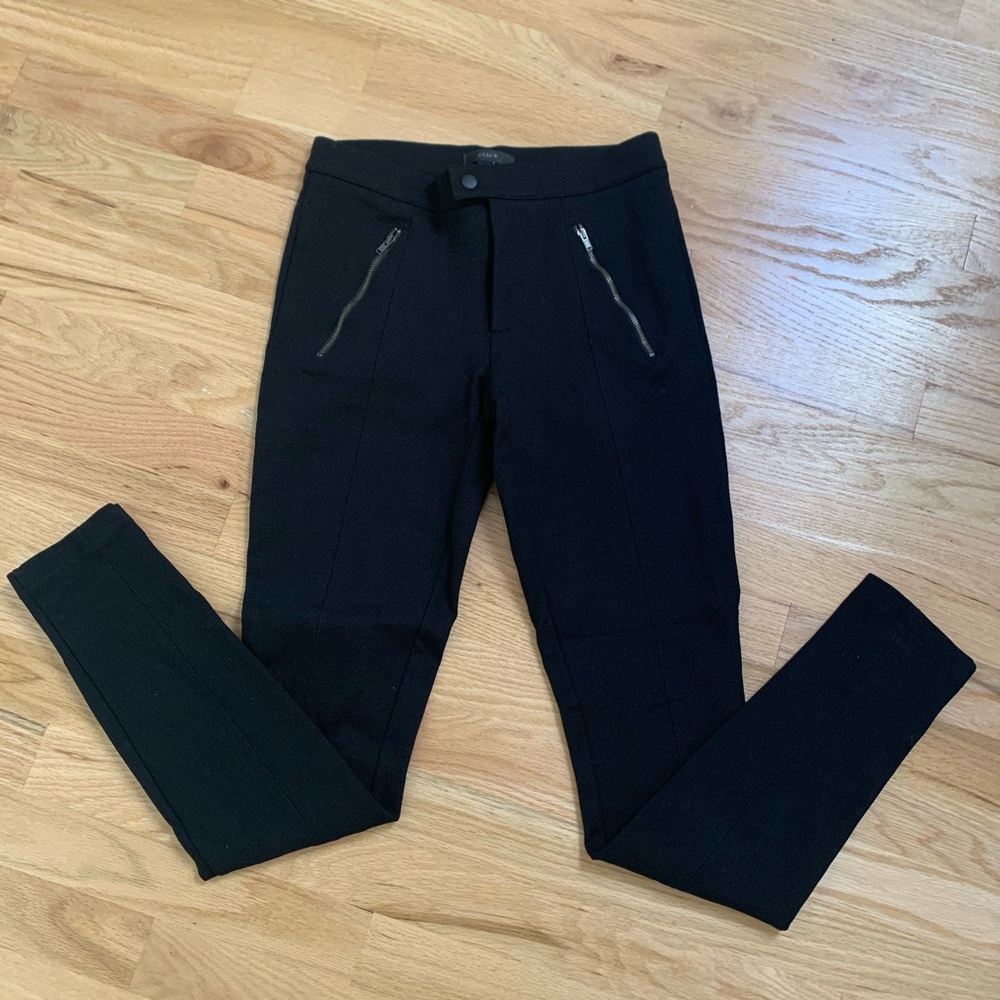 JCrew Pixie Black Ponte Legging Pants size 0T
